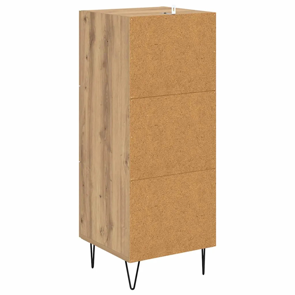 Credenza-Buffet-Armadio da cucina rovere artigianale 34 x 34.5 x 90 cm Legno multistrato 462929