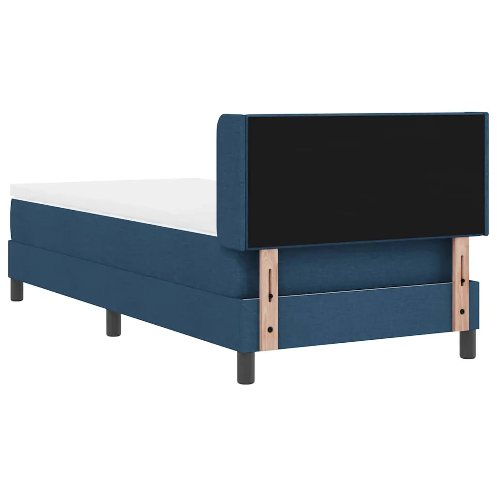 Letto a molle con testiera Blu 200 x 80 cm Tessuto 3341075