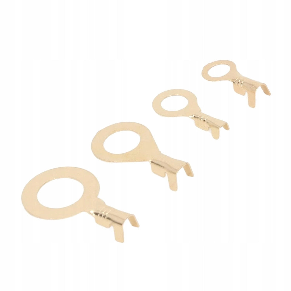 Set di Connettori ad Anello M6-M10 – Ottone di Alta Qualità | 300 Pezzi, Alta Conduttività, Resistenza all'Ossidazione