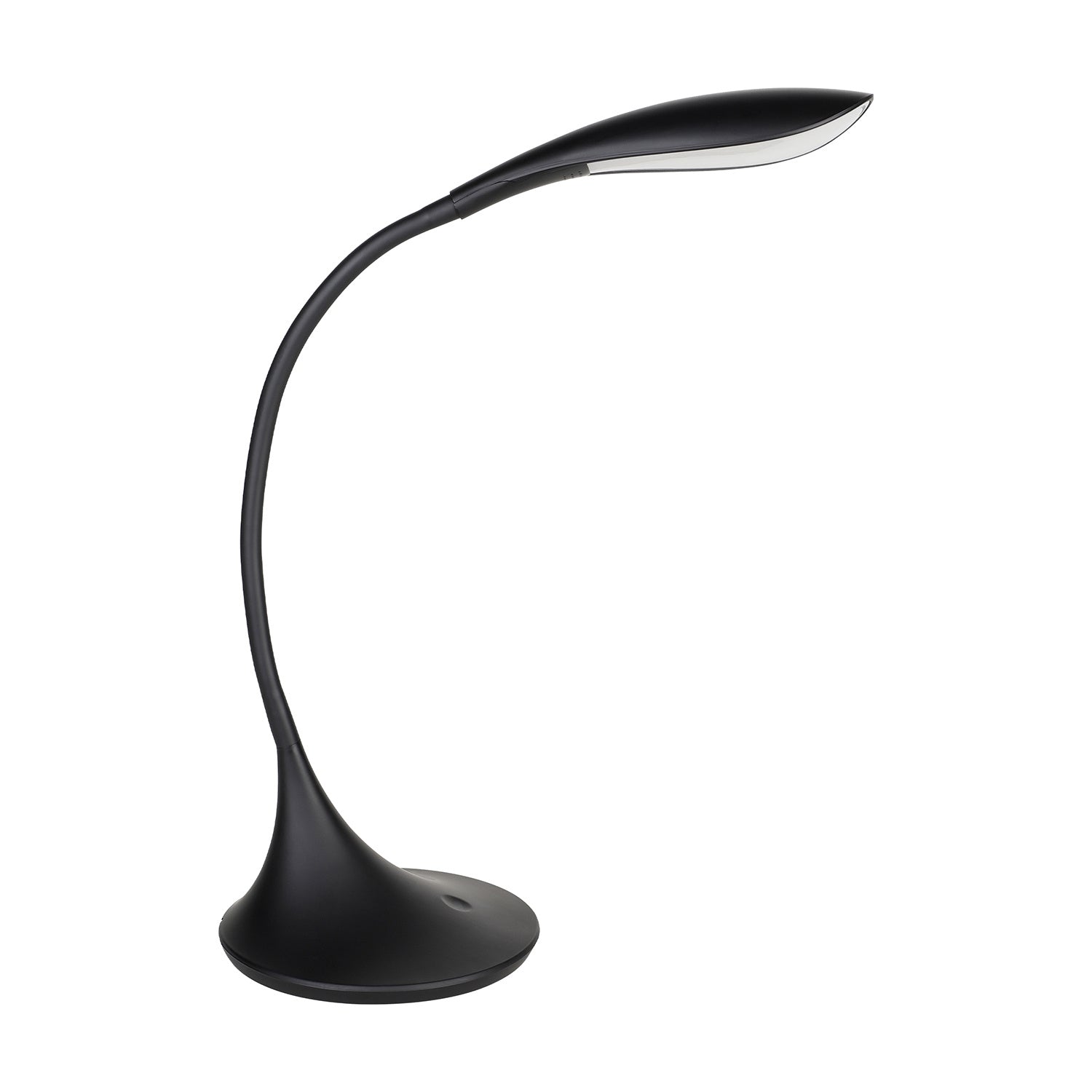 Lampada Da Tavolo Minimal Dambera Policarbonato Nero Luce Led Integrato 4,5W
