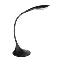 Lampada Da Tavolo Minimal Dambera Policarbonato Nero Luce Led Integrato 4,5W