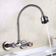 Mangiatore di ghiaccio da cucina - Regolazione dell'acqua - Rotazione a 360 gradi - Ingresso 400 mm - Cromo