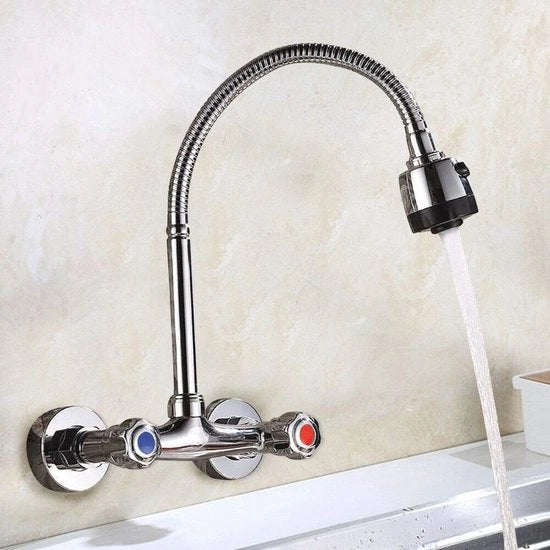 Mangiatore di ghiaccio da cucina - Regolazione dell'acqua - Rotazione a 360 gradi - Ingresso 400 mm - Cromo