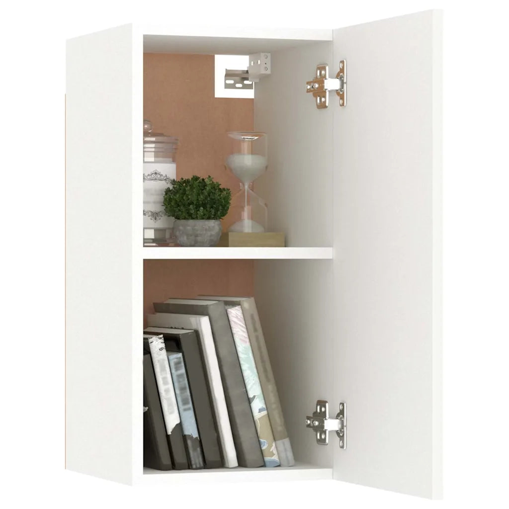 Mobile Porta TV Bianco 30,5x30x60 cm in Legno Multistrato cod mxl 7037