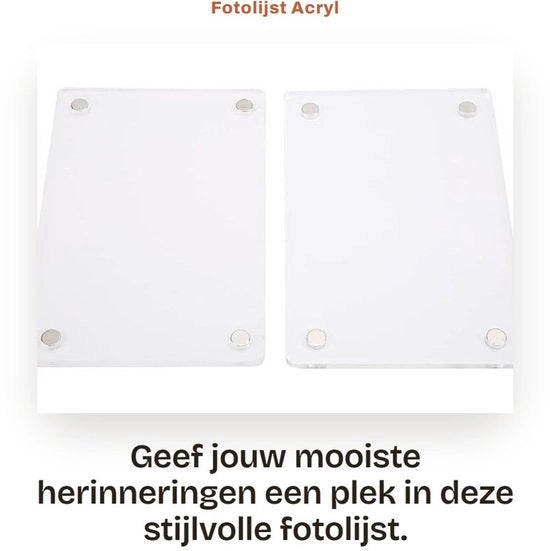 Fotolijst Acryl 6x9 cm - Fotolijst Doppia Facia - Fotolijst Transparente - Fotolijst per Mini 3 Pollici Foto - Solida e Resistente - Facile da Utilizzare - Sostegno Fotografico