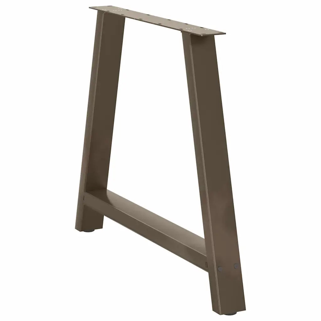 Gambe per tavolo da pranzo a forma di A 2 pz 100x(72-73) cm in acciaio