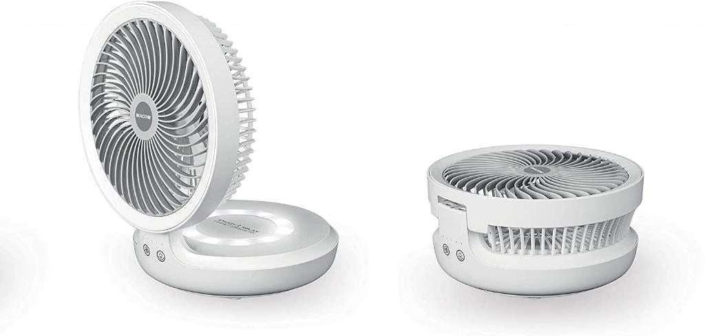 Ventilatore da Tavolo Portatile Cordless con Luci a Led 990 MACOM