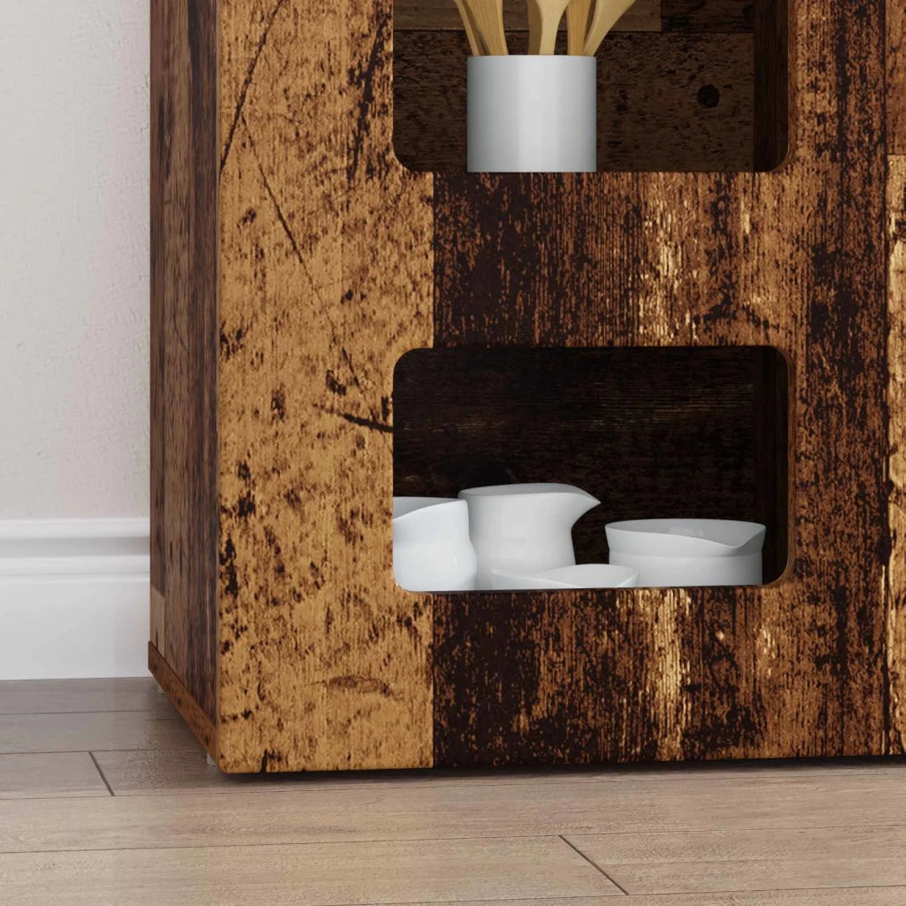 Credenza-Buffet-Armadio da cucina Legno vecchio 100 x 35 x 59 cm Legno multistrato