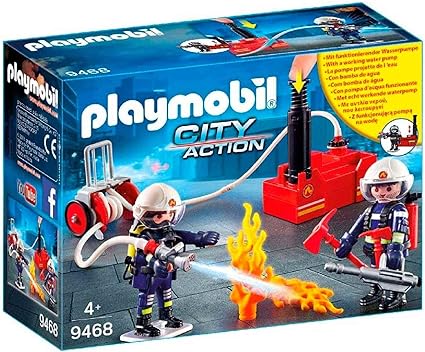 Playmobil Squadra dei Vigili del Fuoco con pompa d