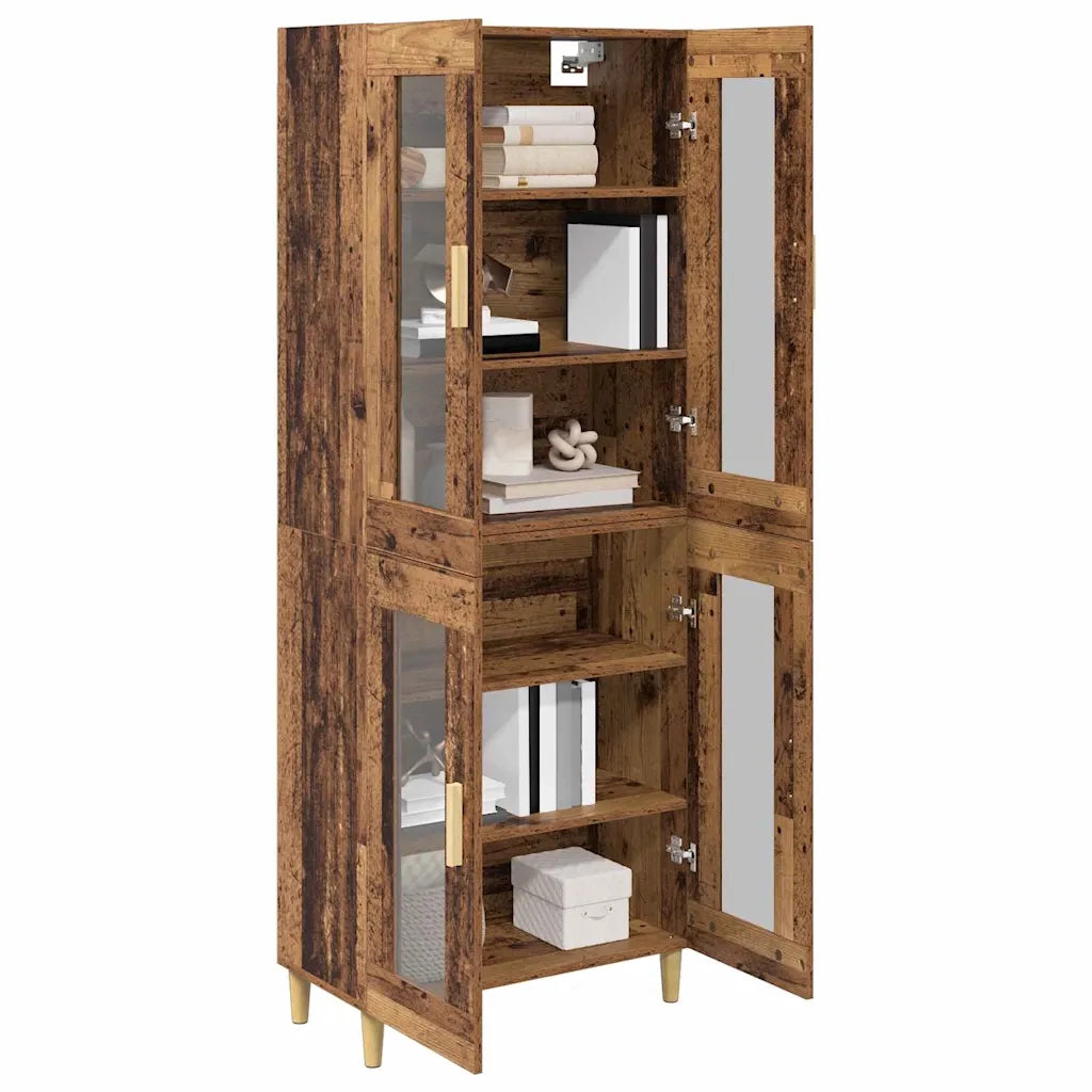 Credenza-Buffet-Armadio da cucina Legno vecchio 69,5 x 34 x 180 cm Legno multistrato 278965