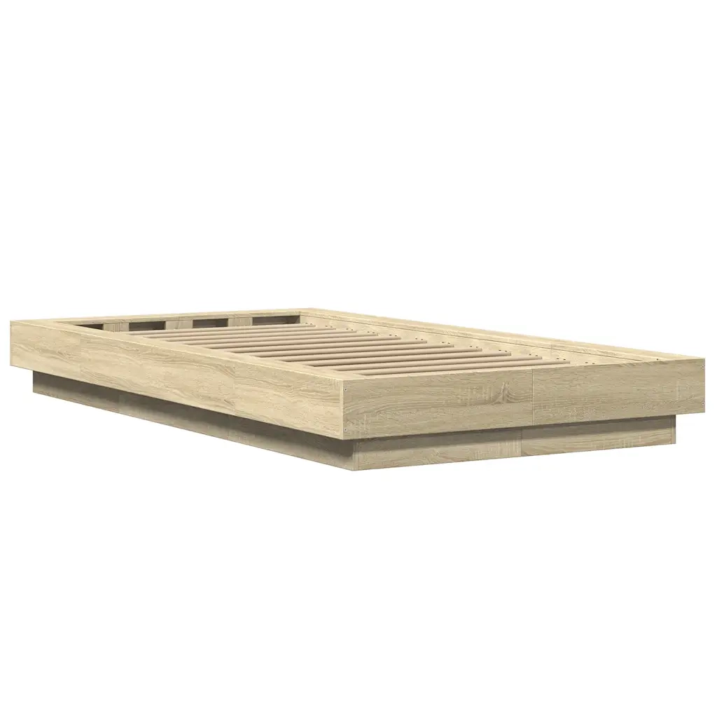 Giroletto-Struttura Letto Rovere Sonoma 100x200 cm in Legno Multistrato 144237