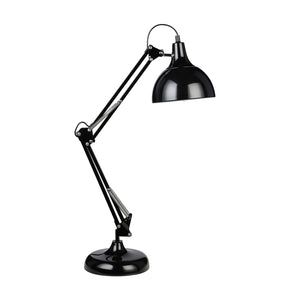 Lampada Da Tavolo Minimal Borgillio Acciaio Nero 1 Luce E27