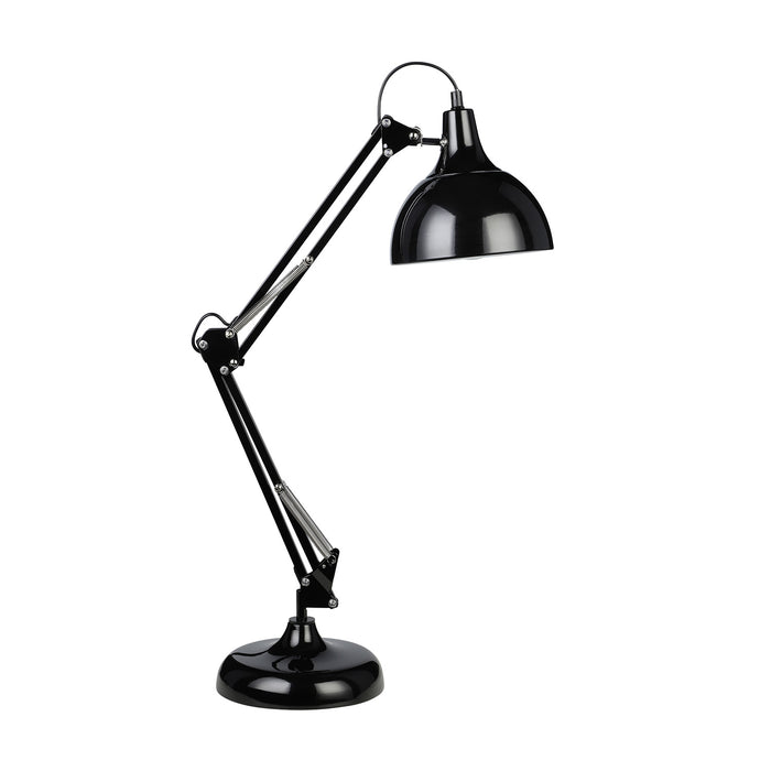 Lampada Da Tavolo Minimal Borgillio Acciaio Nero 1 Luce E27