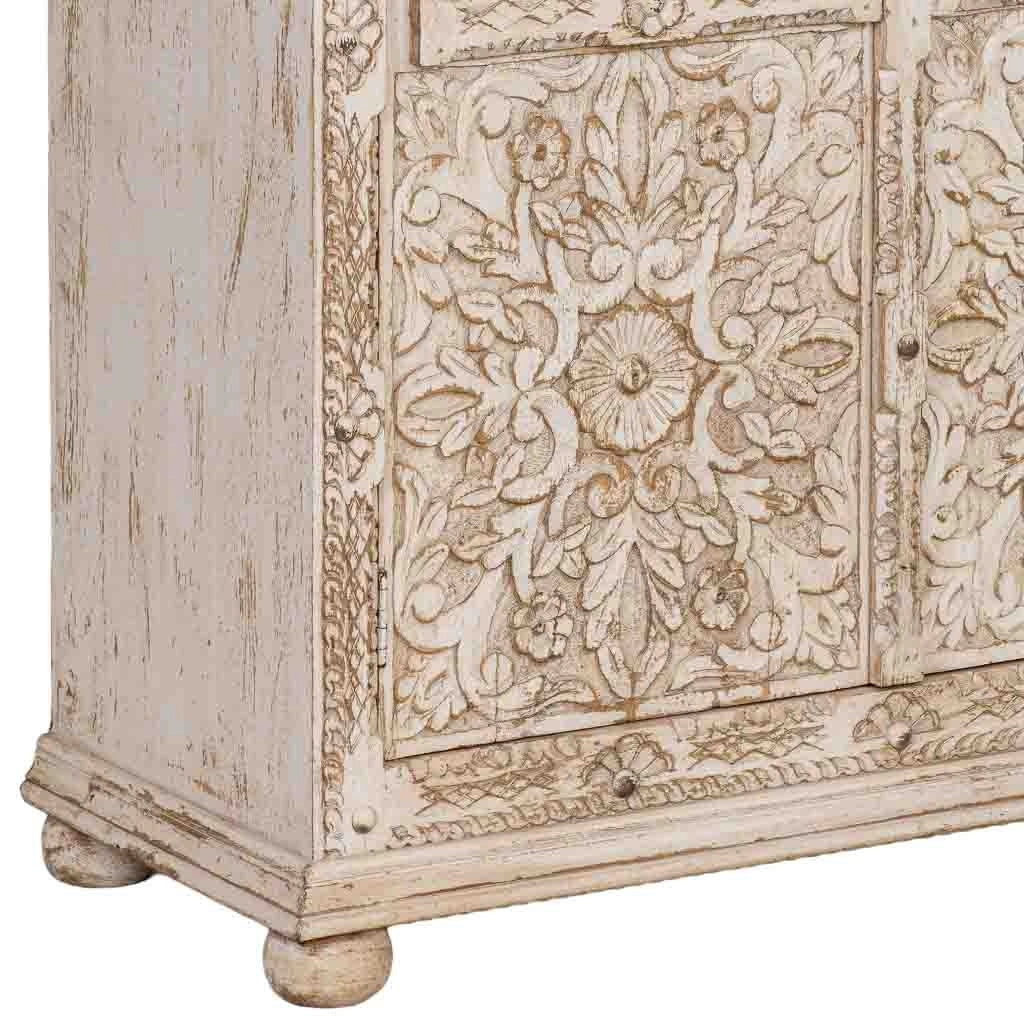 Armadio in legno marrone fatto a mano 102x44x183h
