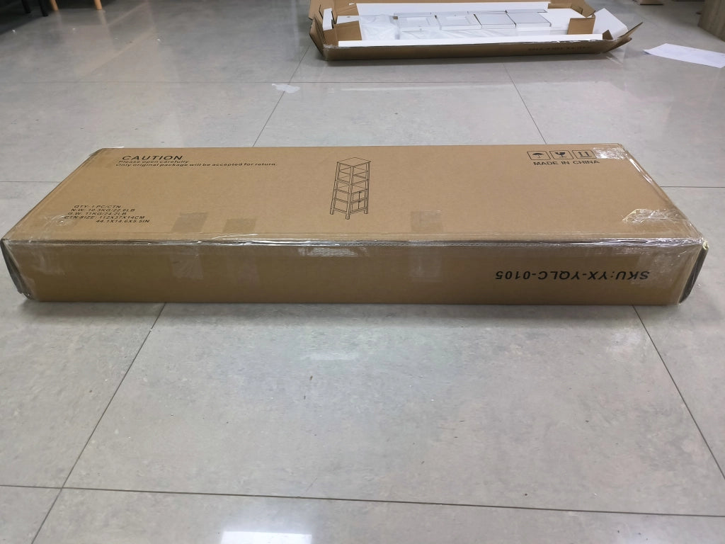 Mobile colonna bagno stretto salvaspazio, 20 x 30 x 160 cm, bianco, con 2 cassetti e 3 ripiani aperti