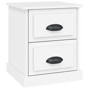 Comodino | Armadio da Notte | Mobiletto da notte Bianco 39x39x47,5 cm in Legno Multistrato