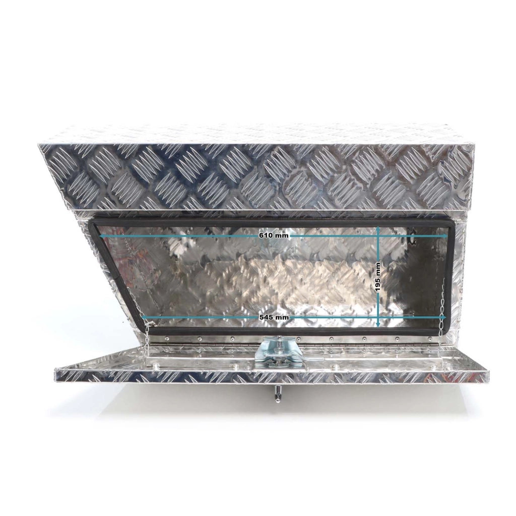 Cassetta porta attrezzi camion lato sinistro, alluminio 75x25x40cm max 60 l Gavone sottoscocca