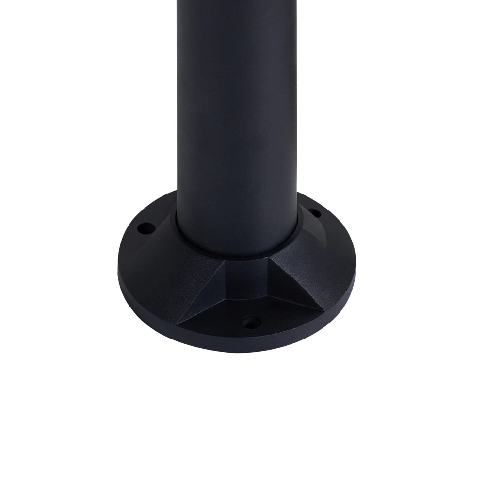 Lampada da Esterno a Paletto Nera in Alluminio con LED 81 cm dal Design Moderno