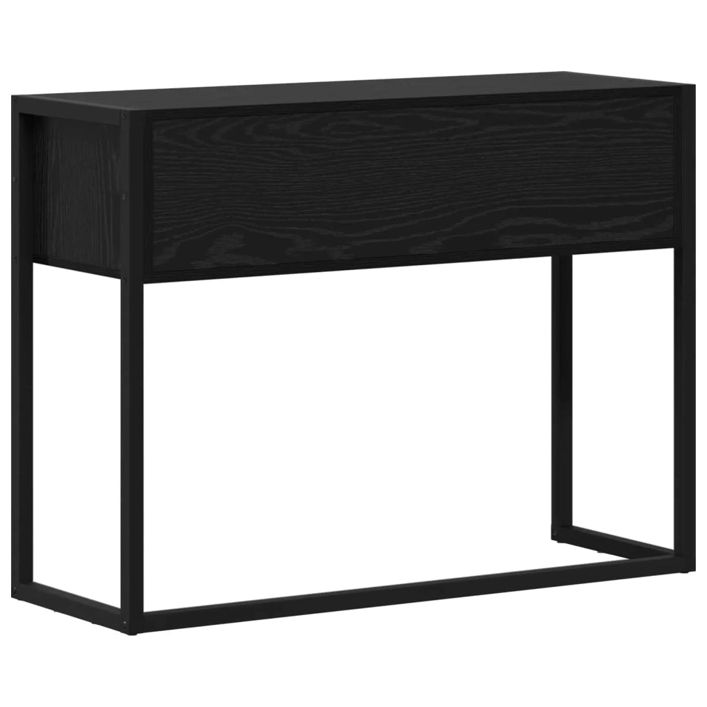 Tavolino Rovere Nero 100 x 36 x 75 cm Legno multistrato