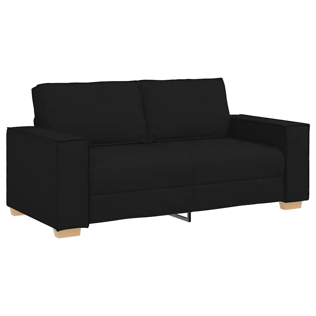 Divano a 2 posti Nero 180x78x84 cm Tessuto 4104982