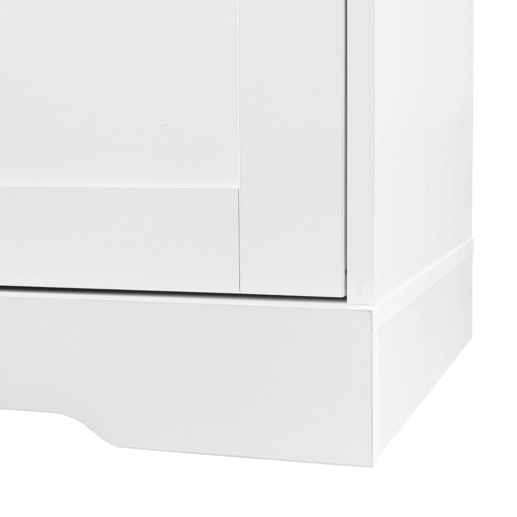 Mobile da ingresso con panca 101，5x47x183 cm bianco， 4 ganci， 2 vani
