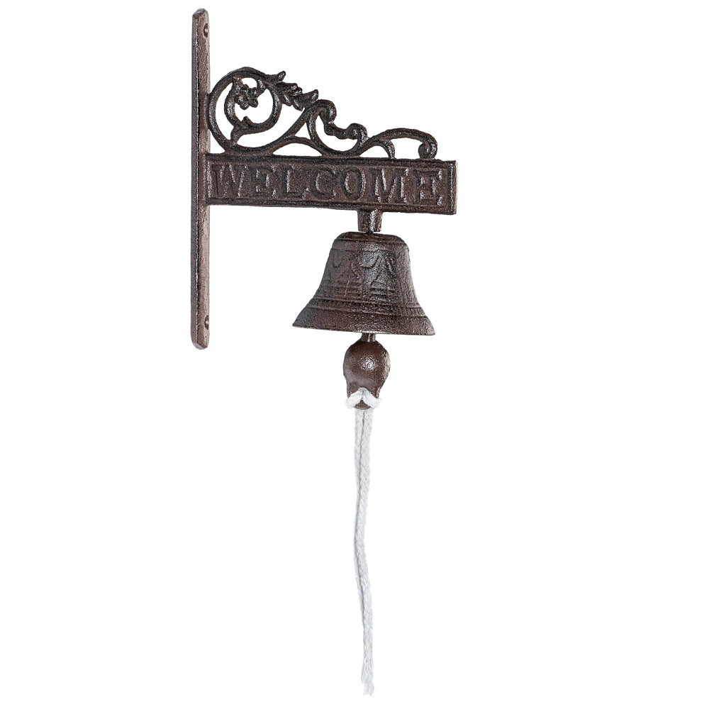 Campanello in ghisa KADAX per porte da giardino, campanello decorativo in stile retrò.