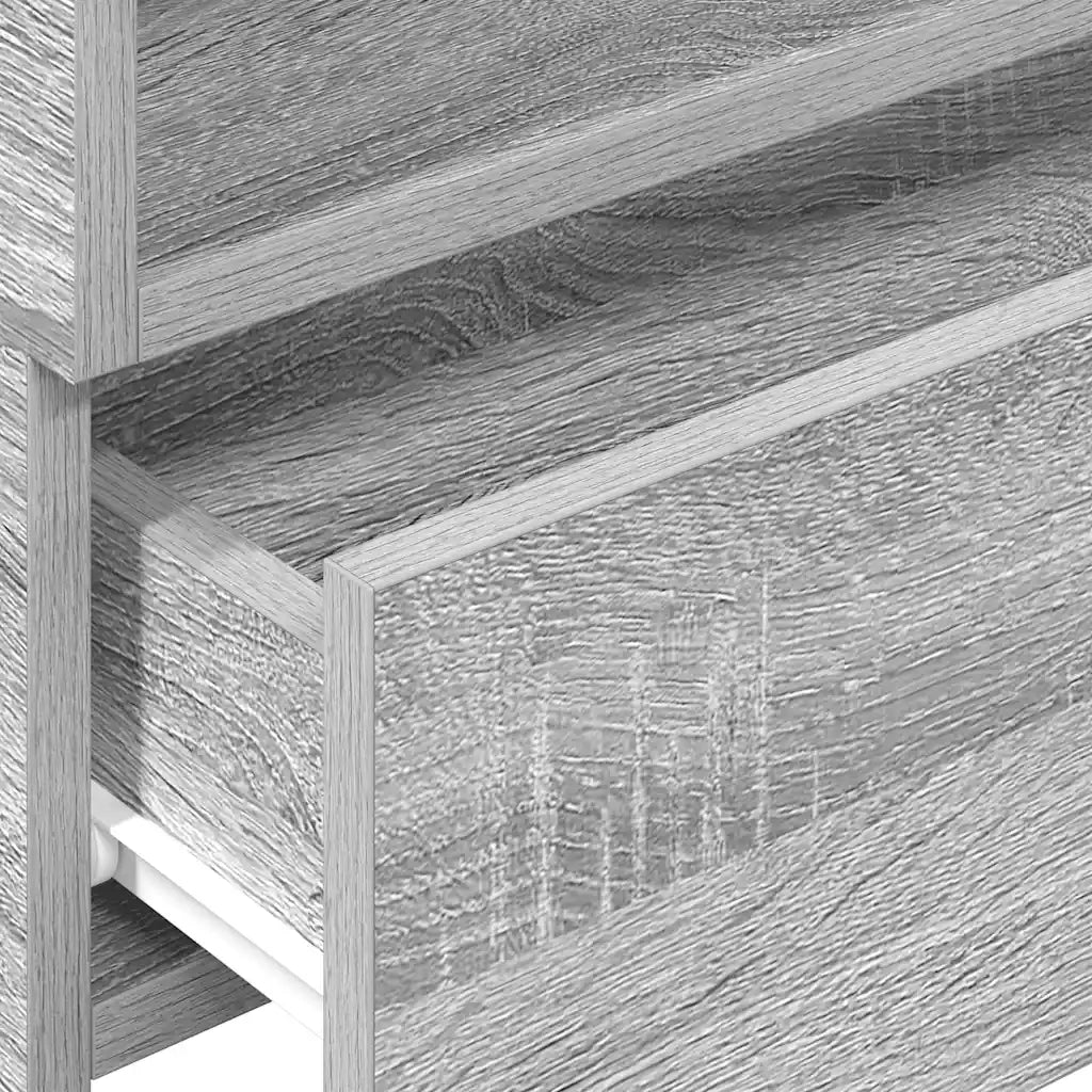 Comodino a Muro Grigio Sonoma 45x26x28,5 cm 858606