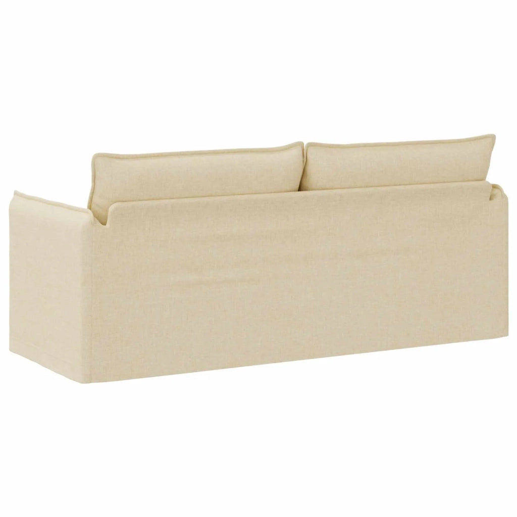 Divano Crema 196 x 82 x 85 cm Tessuto