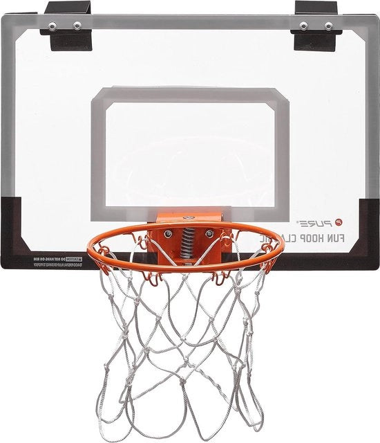 Cesto di Basket per Bambini - Cesto di Basket Classico Mini per Camera - Incluso Anello di Basket, Sosteggiatore della Porta, Parete Posteriore e Retta.