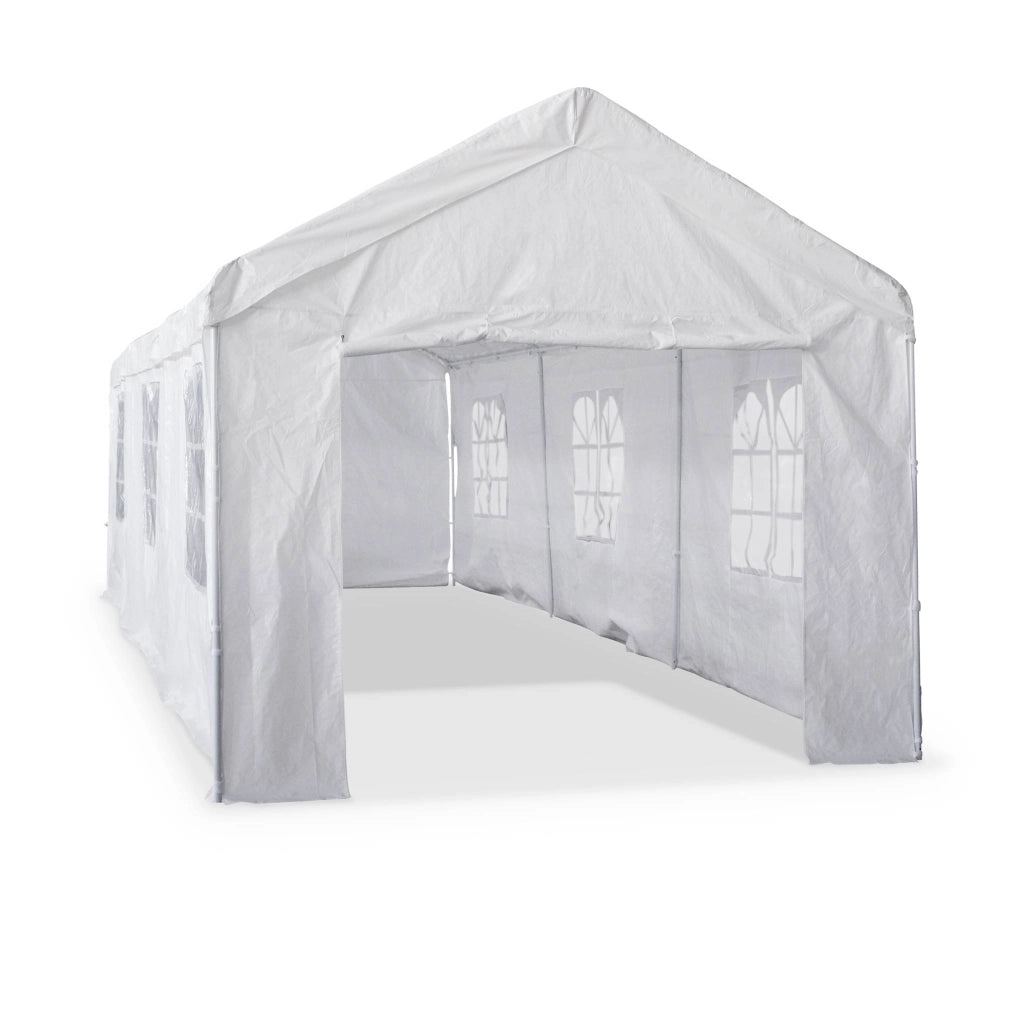 Tendone per festei, 3x9m, bianco, bianco