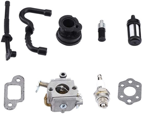 Accessori per carburatore - Kit di pulizia e sincronizzazione per carburatore - Set di regolazione per carburatore - Incluso filtro/sponda/buccia di spillo - Carburatore accessori