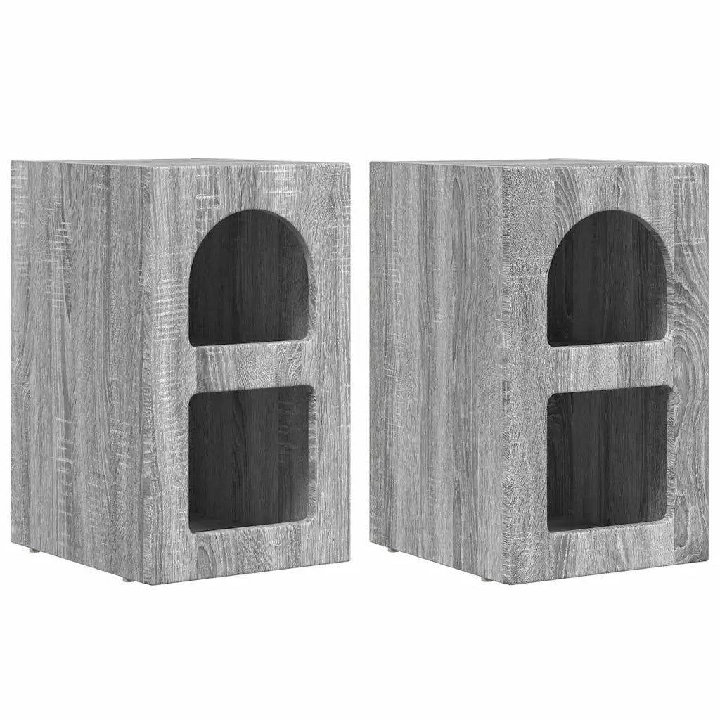 Comodino 2 pcs Grigio Sonoma 29,5 x 33,5 x 50 cm 891237