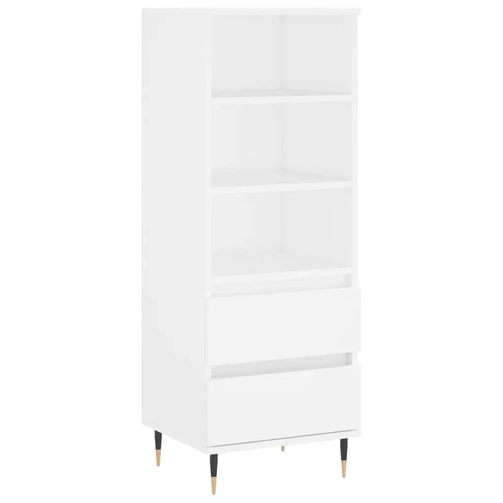 Credenza-Buffet-Armadio da cucina Bianco 40x36x110 cm in Legno Multistrato 822733