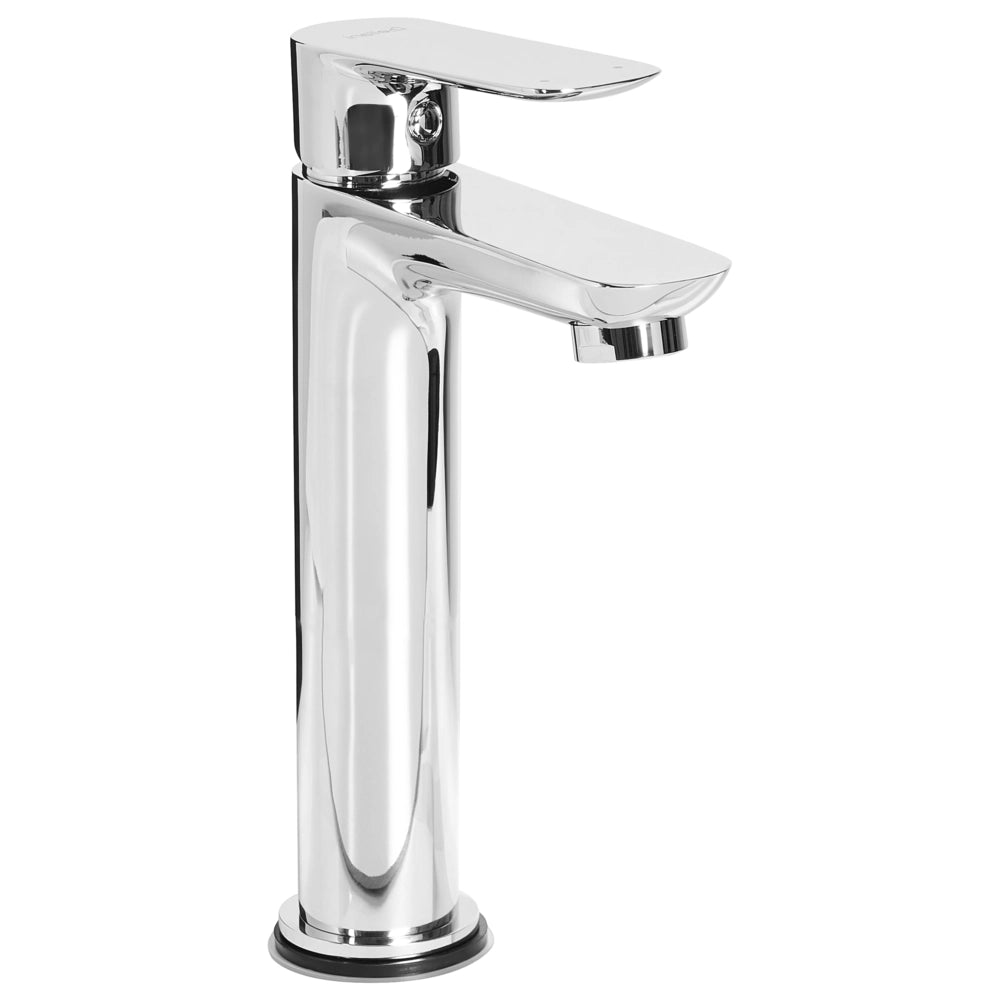 Elegante rubinetto per lavabo in ottone cromato monocomando 21 cm Accessori bagno moderni argento