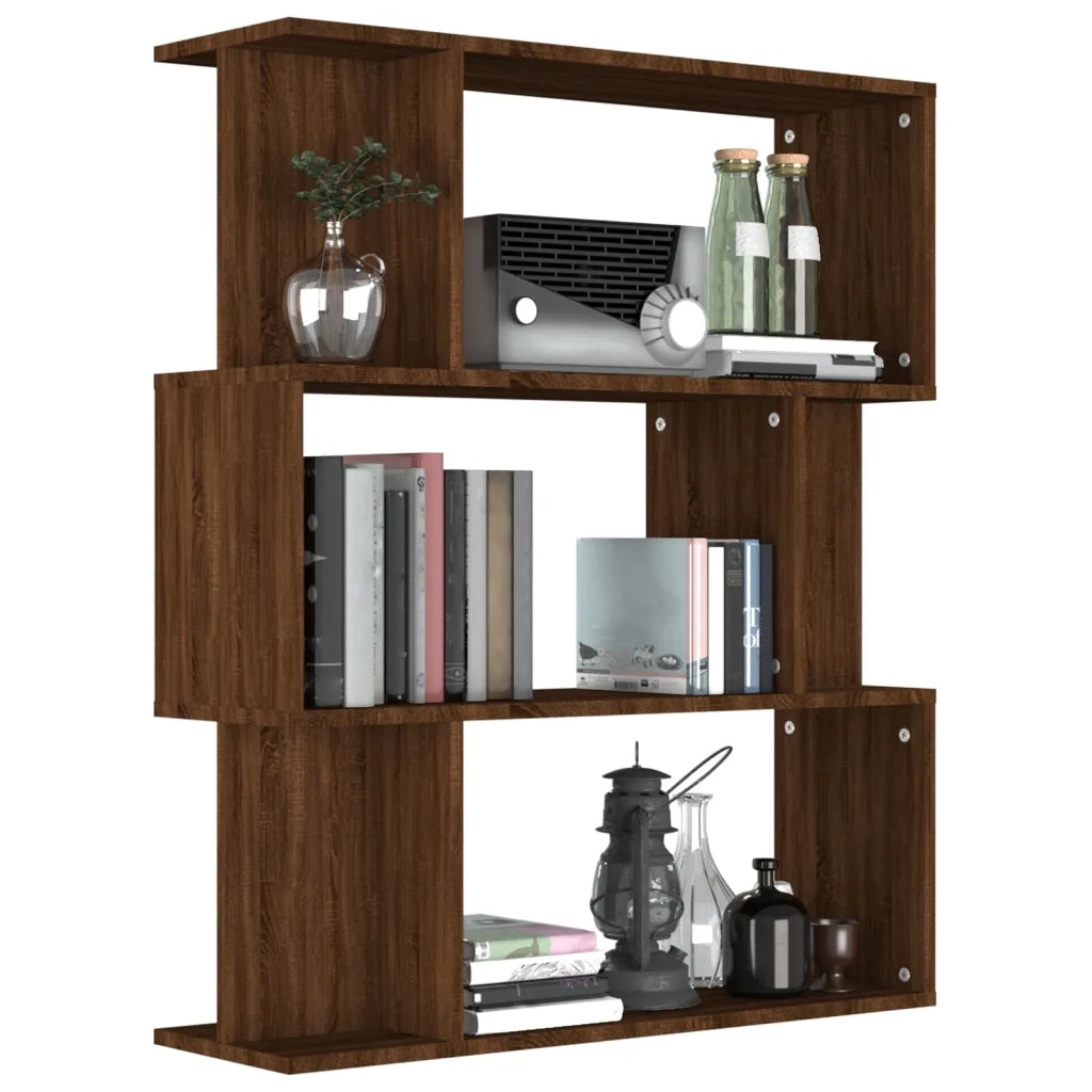 Libreria/Divisorio Rovere Marrone 80x24x96 cm Legno Ingegnerizzato 815245