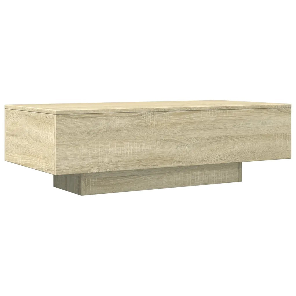 Tavolino-Tavolino da soggiorno-Tavolo Rovere Sonoma 100x49,5x31 cm in Legno Multistrato