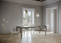 Tavolo Allungabile 120-224x90x80 cm Olanda Iron Noce