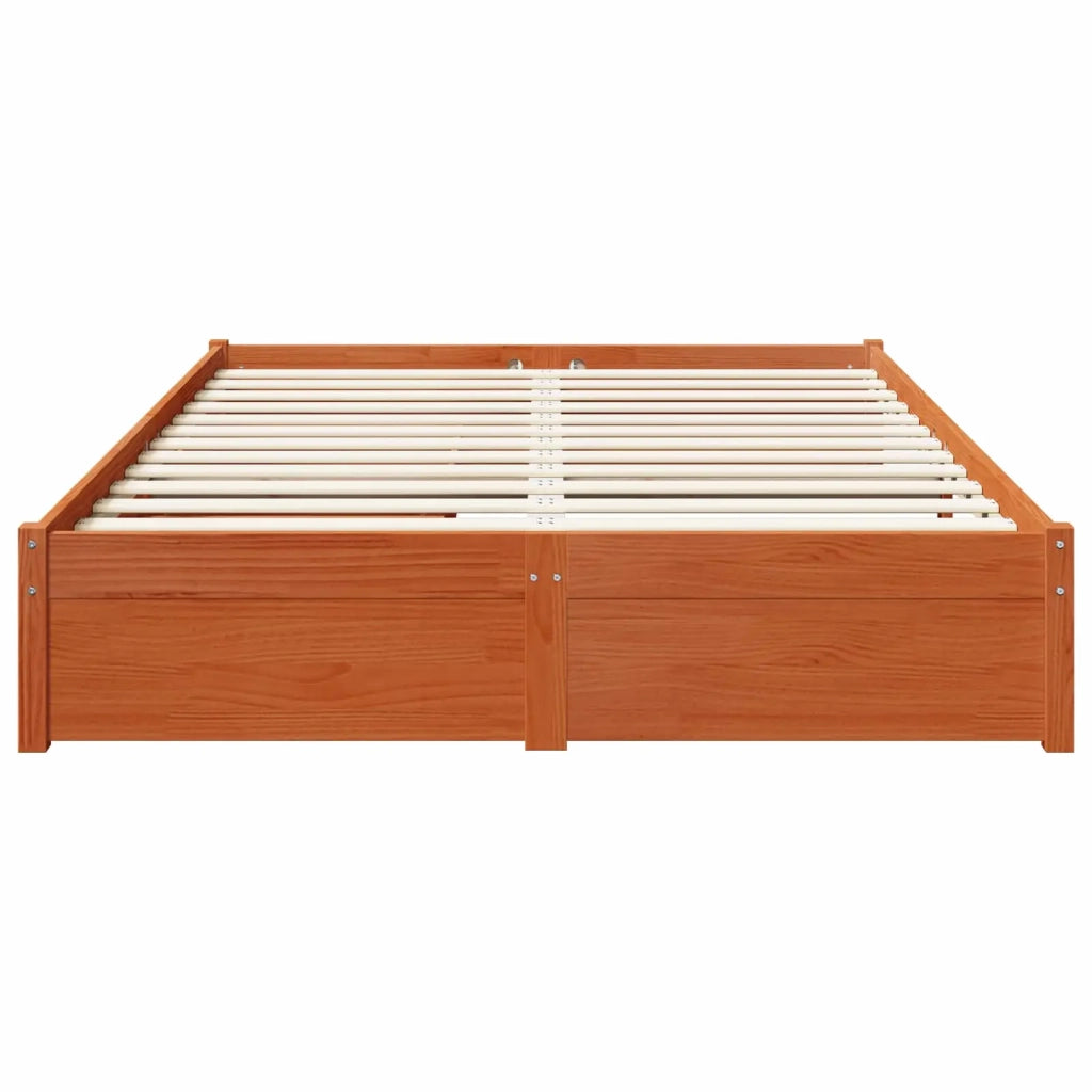 Struttura del letto 3 pcs Marrone cerato Legno di Pino Massello 3422730