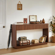 Consolle per ingresso ¨C Minimal ¨C Rovere 150cm con cassetti e ripiano