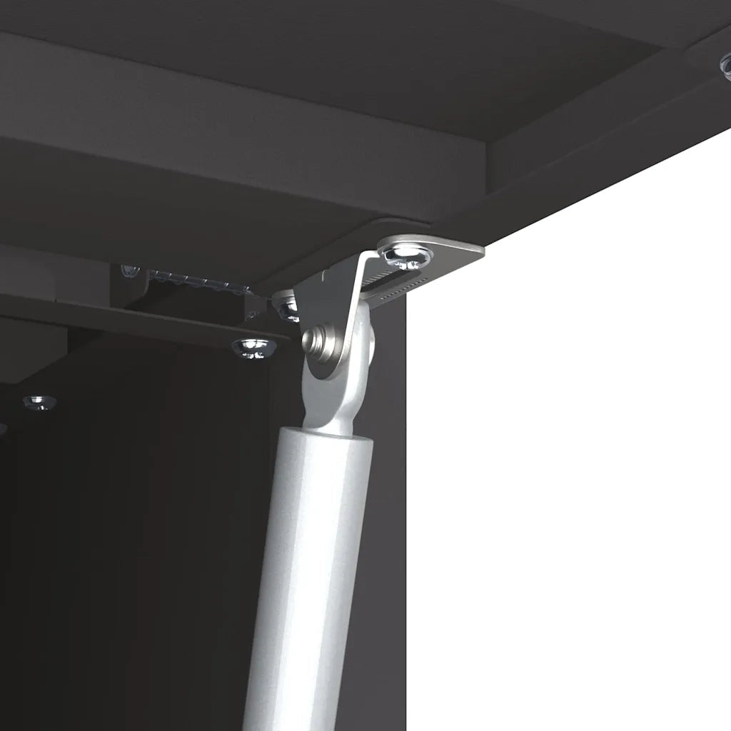 Armadio a muro per garage Nero 60 x 33 x 35 cm