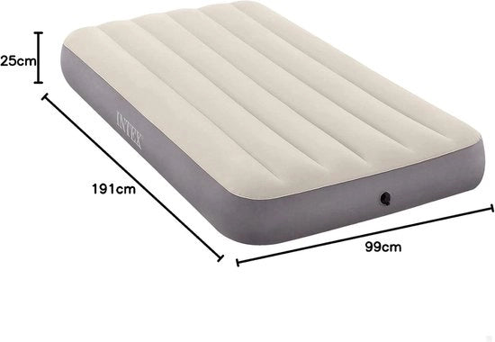 Letto Singolo Alto 1 Persone 99cm x 191cm x 25cm
