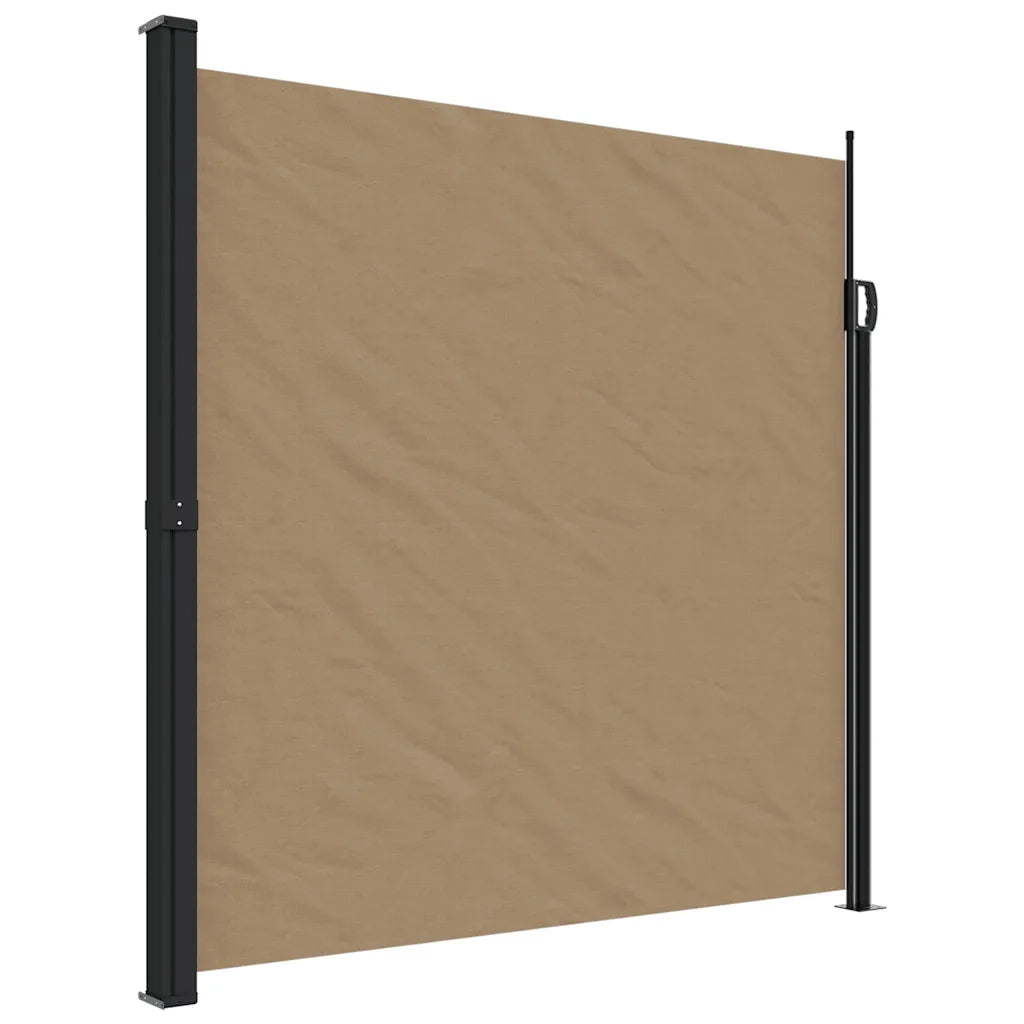 Tenda da Sole Laterale Retrattile Tortora 200x500 cm 4004469