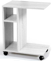 GAIA MOBILETTO CON RUOTE DA SALA 45X30XH56 CM IN COLORE BIANCO