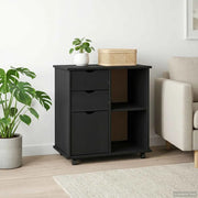 Mobile con Ruote con ruota Nero 63,5 x 39 x 65,5 cm