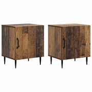Armadio da Notte 2 pcs Legno antico 43 x 34,5 x 50 cm 894812