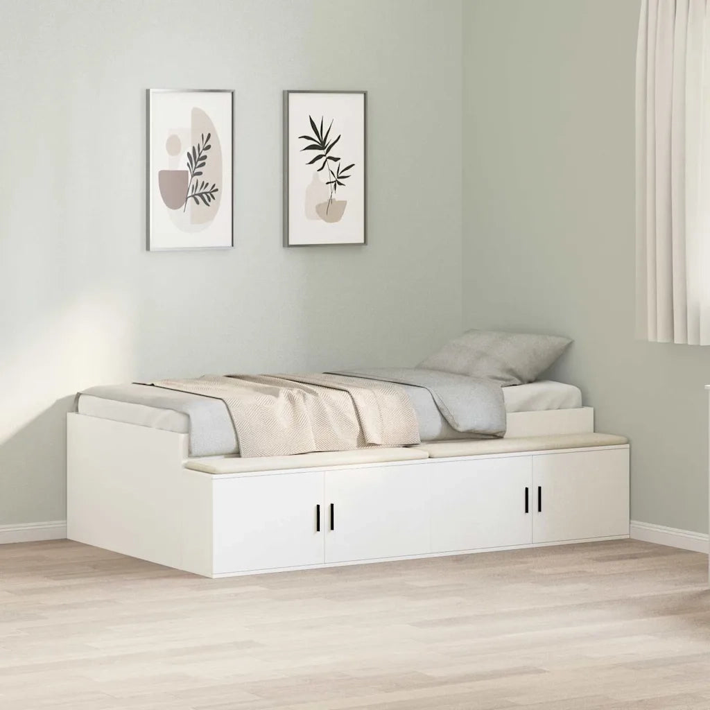 Struttura del letto Bianco 90 x 200 cm Legno multistrato 3335189