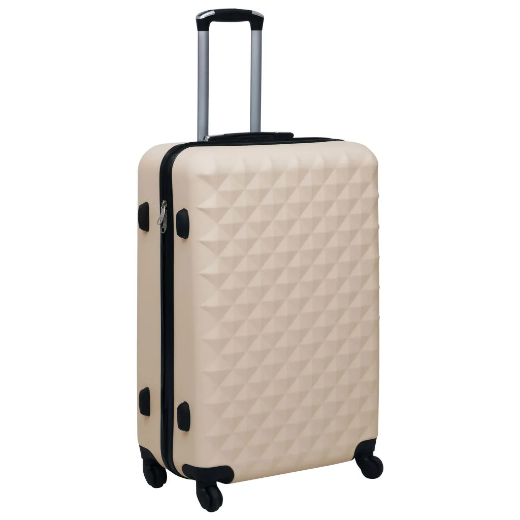 Set Valigie Trolley a Custodia Rigida 3 pz Oro in ABS CFW3107483