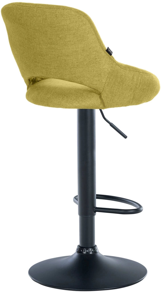Sgabello da bar tessuto Milet nero 2