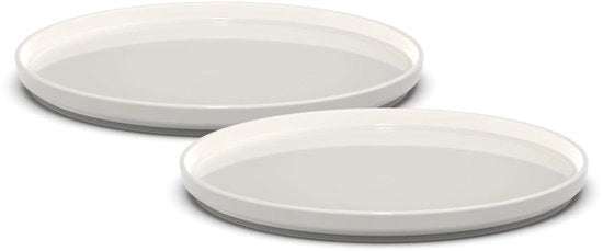 Set di Piatti Lateralmente | Resistente al Lavastoviglie, Resistente al Magnetron, Stile | 20 cm | Set da 2