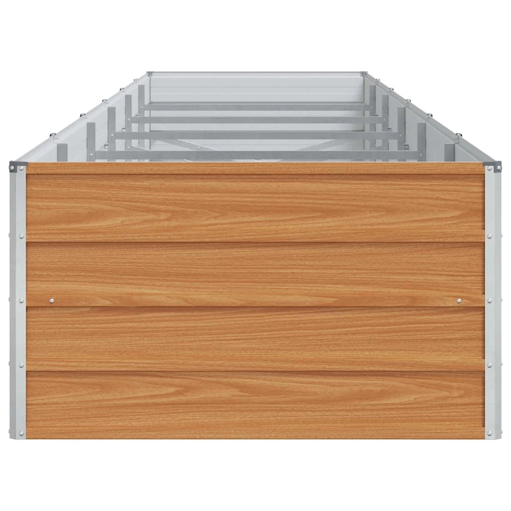 Fioriere | Cassetta per fiori | Letto rialzato da giardino Marrone Chiaro 480 x 80 x 45 cm